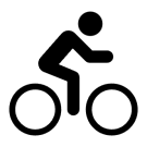 person on bicycle
